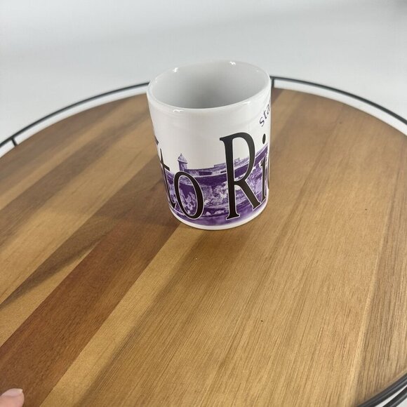 2005 Vintage Starbucks Puerto Rico Collectors Mug With Purple Scenic Design - Picture 1 of 10